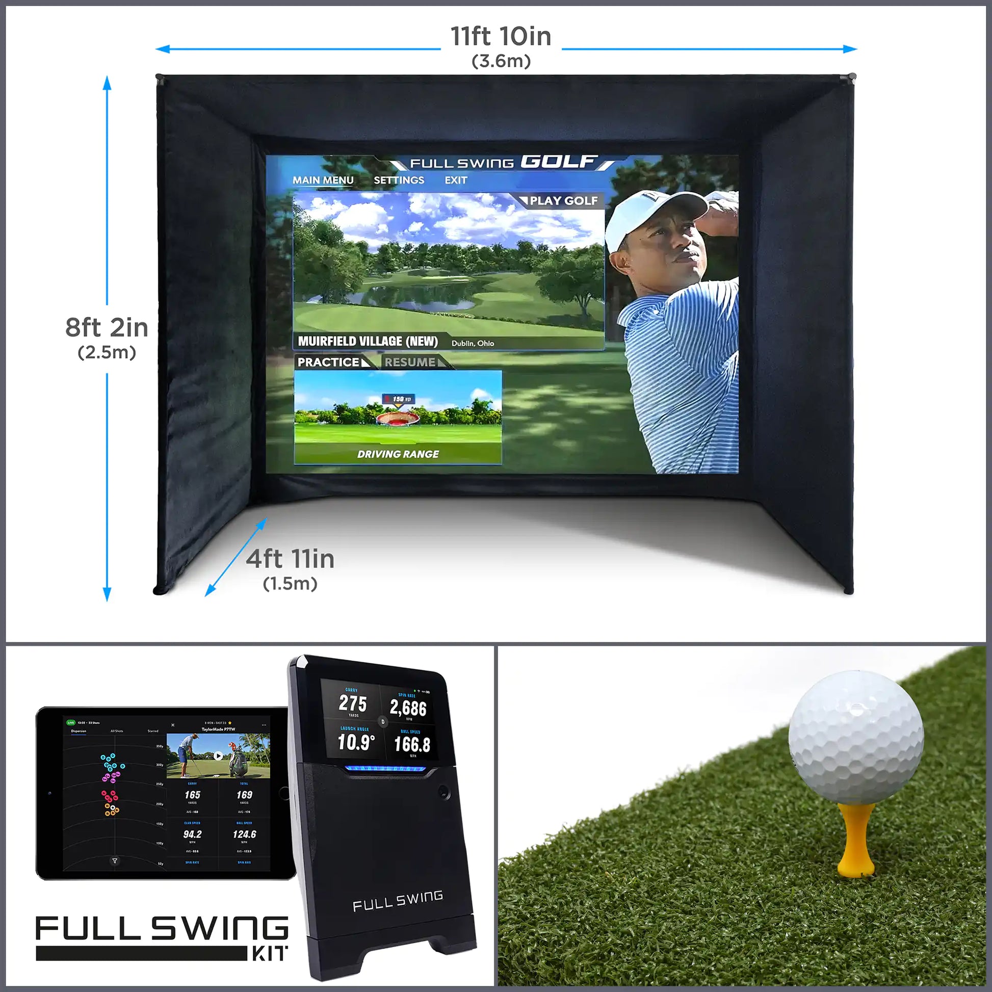 Full Swing KIT Home Simulator Bundle