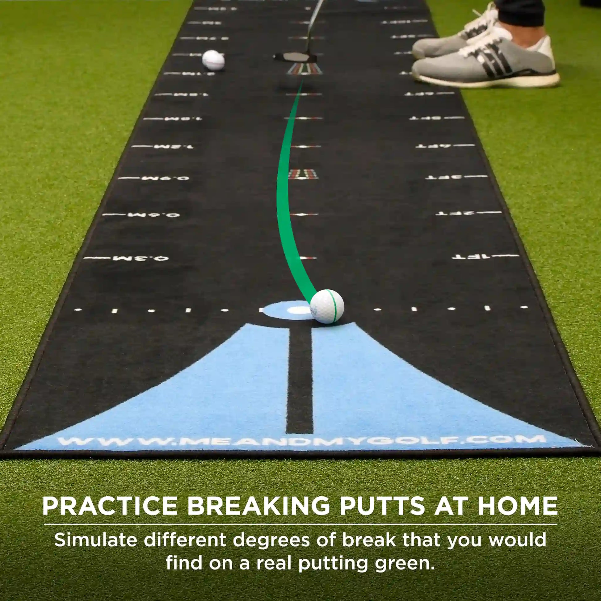 Practice breaking putts at home